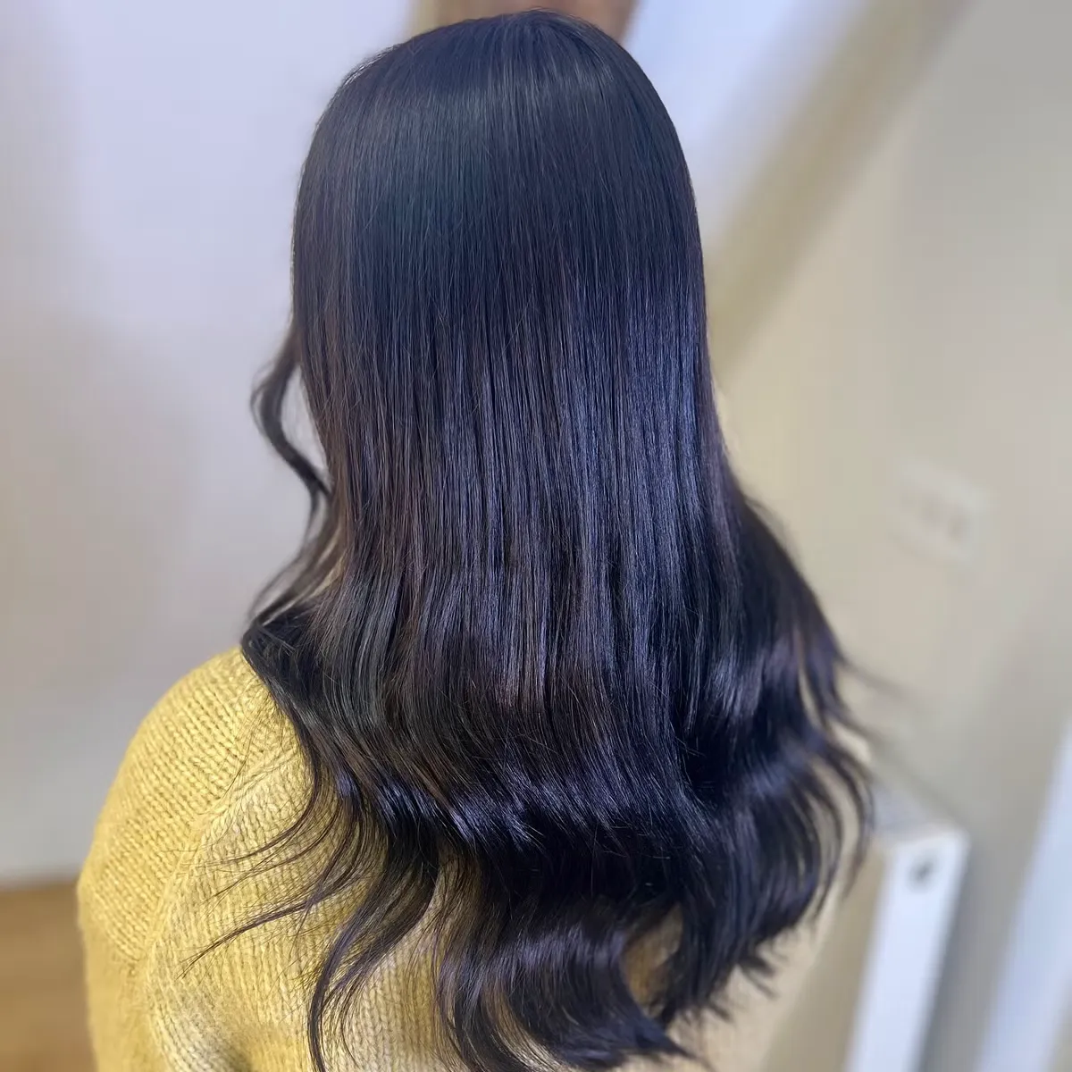 Dark navy blowout — Mai Beauty